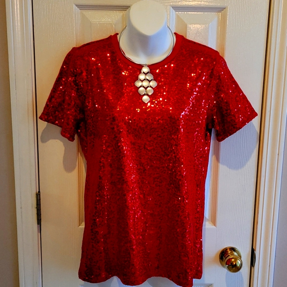 DKNY Sequin Tshirt (NWT)